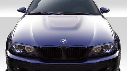 2004-2006 BMW 3 Series E46 2DR M3 Look Hood, Fiberglass - view 1