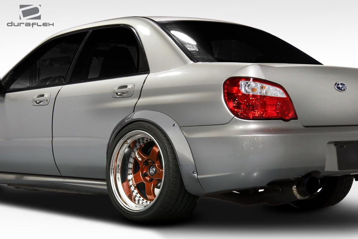 2004-2007 Subaru Impreza WRX STI Rally Rear Fender Flares, Fiberglass - view 2