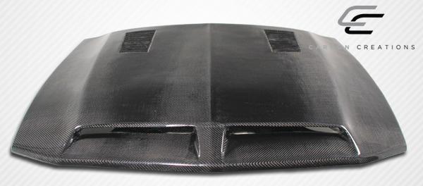 2005-2009 Ford Mustang GT500 Hood, Carbon Fiber - view 3