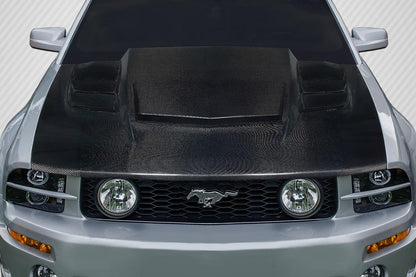 2005-2009 Ford Mustang Interceptor Hood, Carbon Fiber - view 1