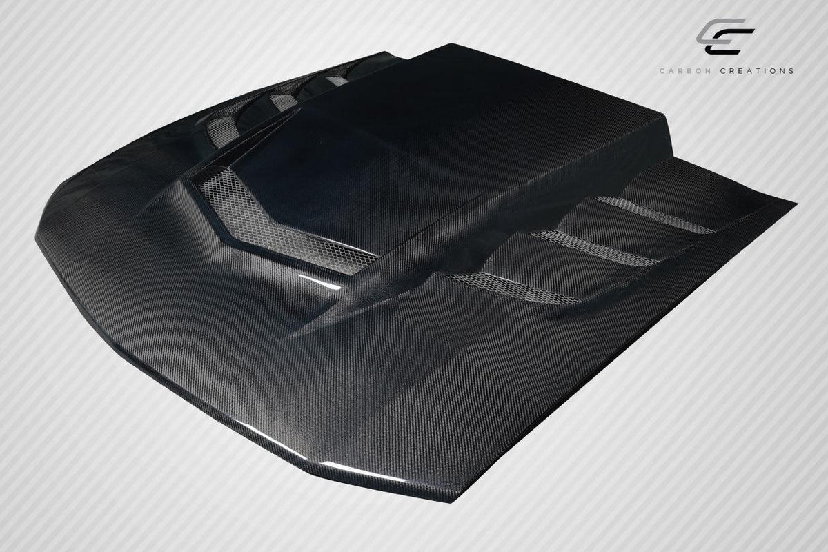 2005-2009 Ford Mustang Interceptor Hood, Carbon Fiber - view 3