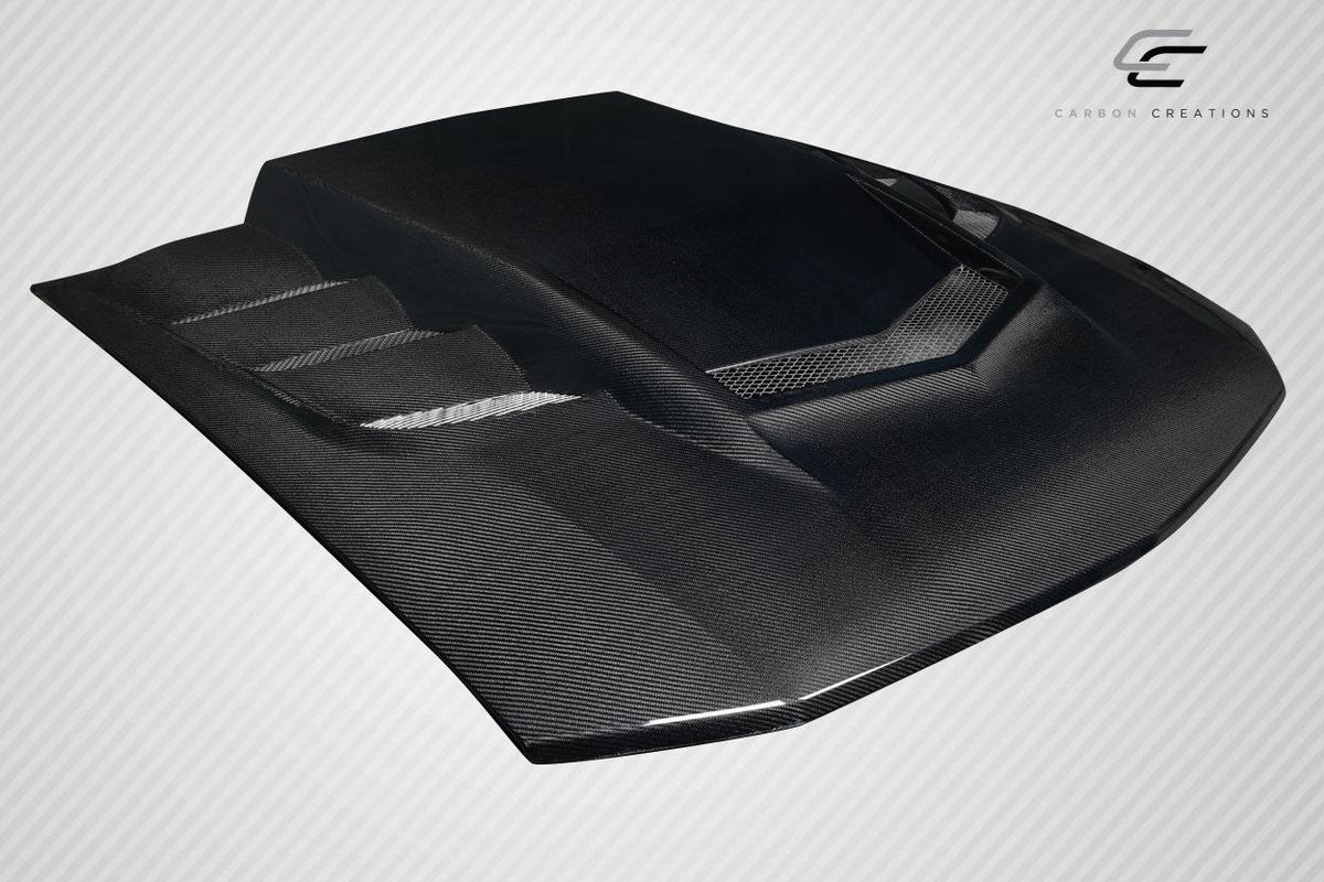 2005-2009 Ford Mustang Interceptor Hood, Carbon Fiber - view 4