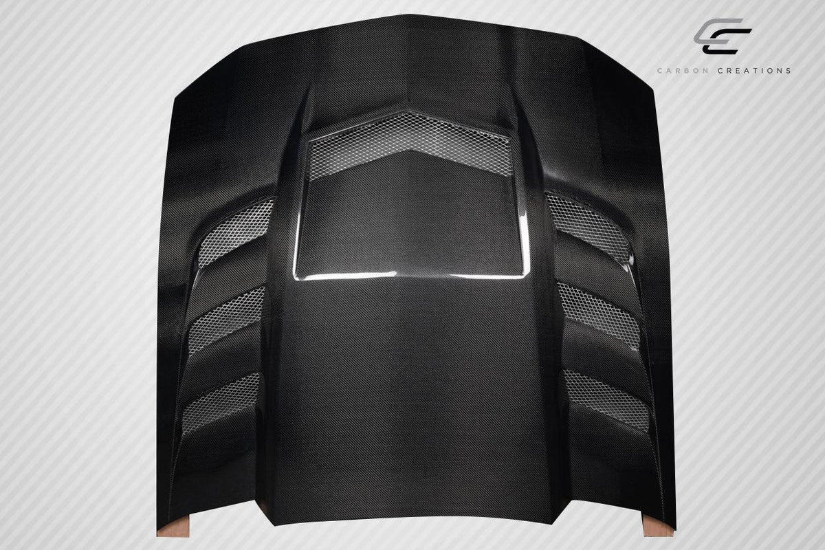 2005-2009 Ford Mustang Interceptor Hood, Carbon Fiber - view 5