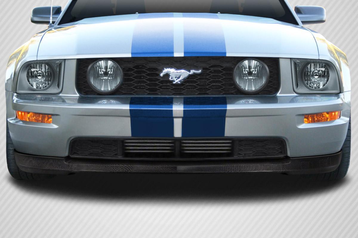 2005-2009 Ford Mustang MPX Front Lip Under Spoiler, Carbon Fiber - view 1