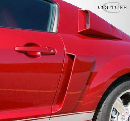 2005-2009 Ford Mustang Polyurethane CVX Window Scoop Louvers - view 7