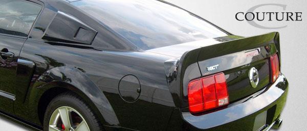 2005-2009 Ford Mustang Polyurethane CVX Window Scoop Louvers - view 9