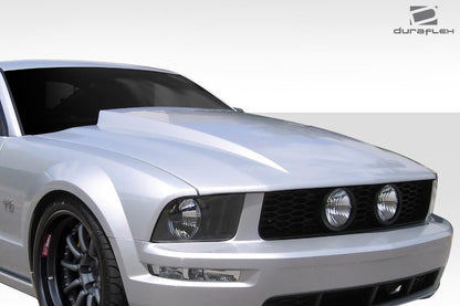 2005-2009 Ford Mustang 2.5 Inch Cowl Hood, Fiberglass - view 2