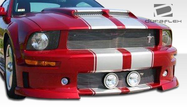 2005-2009 Ford Mustang CVX Front Bumper Cover, Fiberglass - view 4