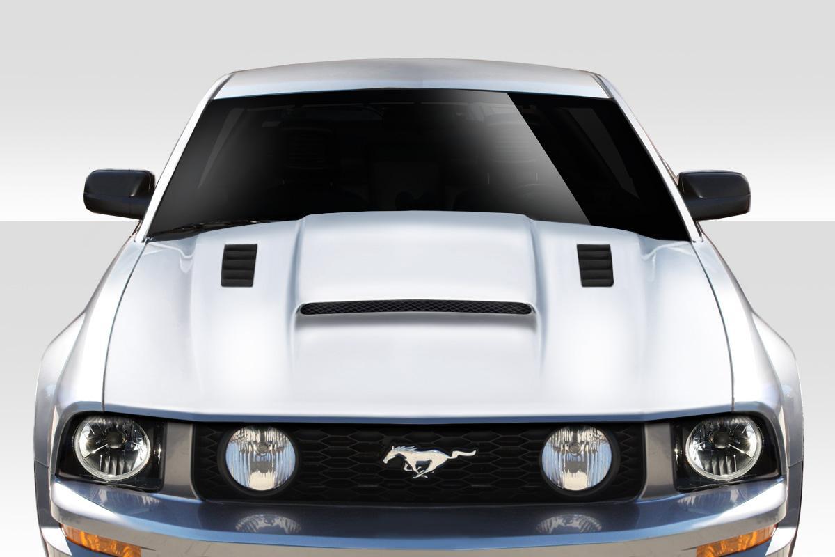 2005-2009 Ford Mustang CVX Version 3 Hood, Fiberglass - view 1
