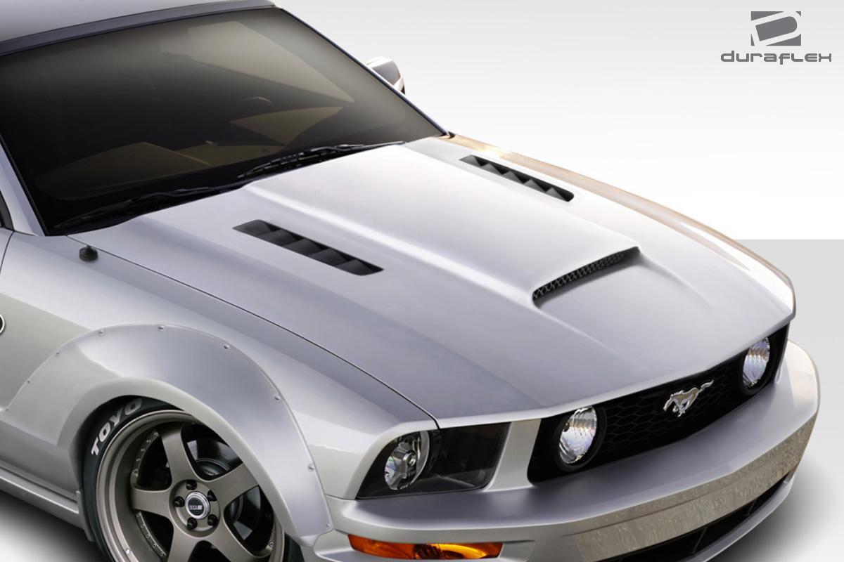 2005-2009 Ford Mustang CVX Version 3 Hood, Fiberglass - view 2
