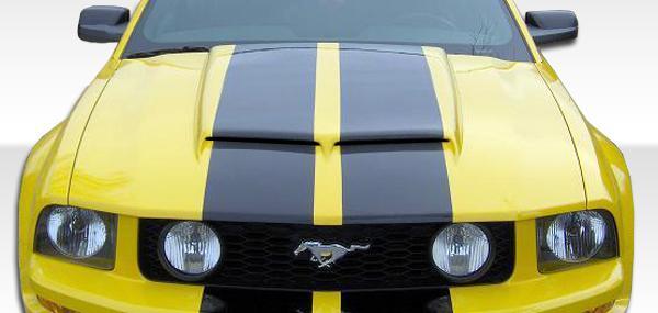 2005-2009 Ford Mustang GT-R Hood, Fiberglass - view 1