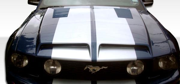 2005-2009 Ford Mustang GT500 Hood, Fiberglass - view 1