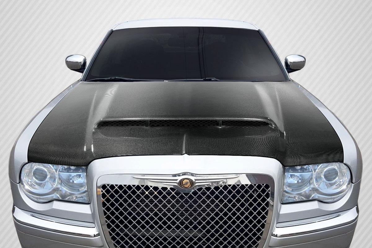 2005-2010 Chrysler 300 300C Demon Look Hood, Carbon Fiber - view 1