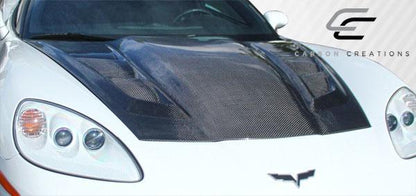 2005-2013 Chevrolet Corvette C6 DriTech H-Design Hood, Carbon Fiber - view 3