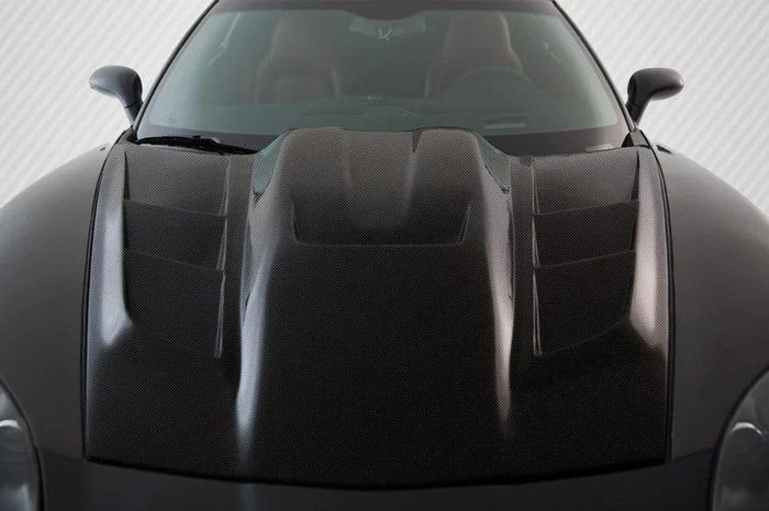 2005-2013 Chevrolet Corvette C6 Dritech ZR Edition 2 Hood, Carbon - view 1