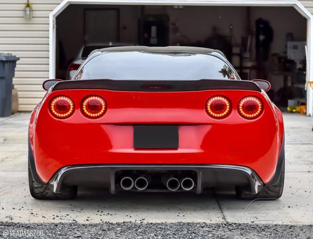 2005-2013 Chevrolet Corvette C6 GT500 Rear Diffuser, Carbon Fiber - view 2