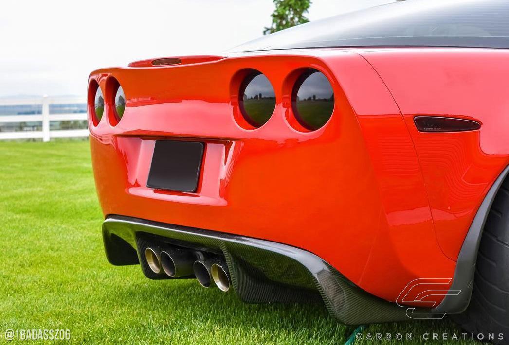 2005-2013 Chevrolet Corvette C6 GT500 Rear Diffuser, Carbon Fiber - view 3