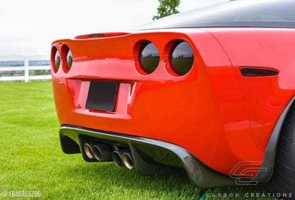 2005-2013 Chevrolet Corvette C6 GT500 Rear Diffuser, Carbon Fiber - view 3
