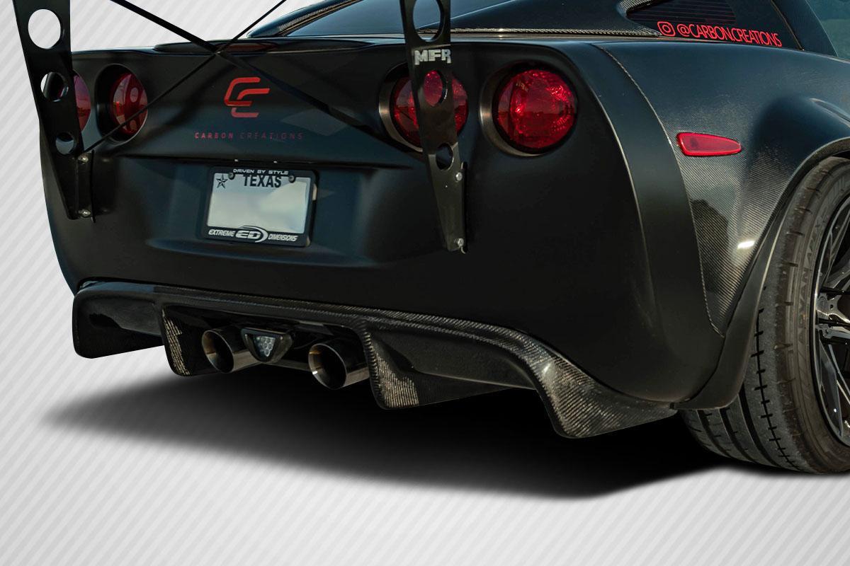2005-2013 Chevrolet Corvette C6 GT500 Rear Diffuser, Carbon Fiber - view 5