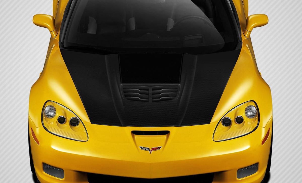 2005-2013 Chevrolet Corvette C6 Stingray Z Hood, Carbon Fiber - view 1