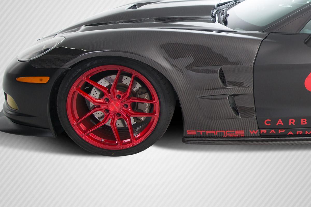 2005-2013 Chevrolet Corvette C6 ZR Edition Front Fenders, Carbon Fiber - view 1