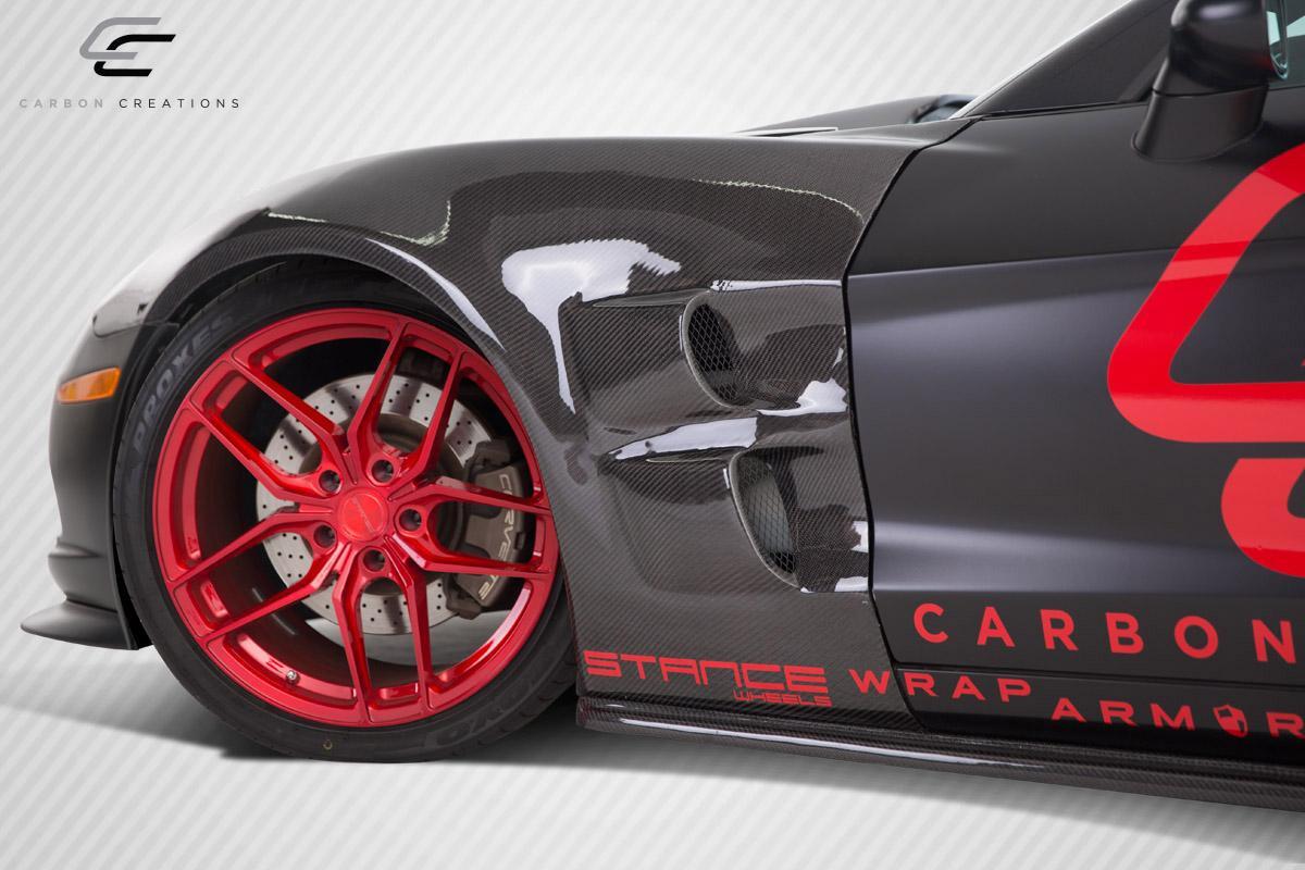 2005-2013 Chevrolet Corvette C6 ZR Edition Front Fenders, Carbon Fiber - view 2
