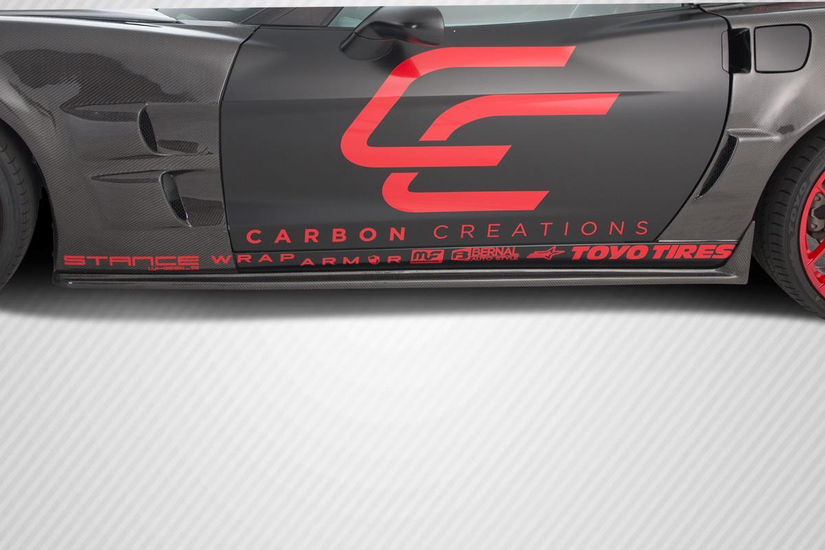2005-2013 Chevrolet Corvette C6 ZR Edition Side Skirts Rocker Panels - view 1