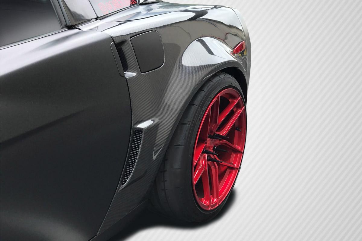 2005-2013 Chevrolet Corvette C6 ZR2 Rear Fenders, Carbon Fiber - view 1