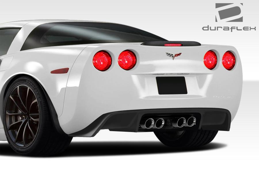 2005-2013 Chevrolet Corvette C6 GT500 Rear Diffuser, Fiberglass - view 2