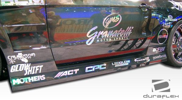 2005-2014 Ford Mustang Circuit Side Skirts Rocker Panels, Fiberglass - view 2