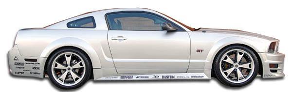 2005-2014 Ford Mustang GT500 Wide Body Side Skirts Rocker Panels - view 1