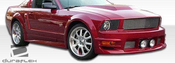 2005-2014 Ford Mustang GT500 Wide Body Side Skirts Rocker Panels - view 6
