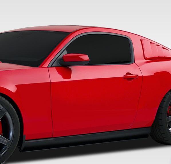 2005-2014 Ford Mustang R-Spec Side Skirt Splitters, Fiberglass - view 1