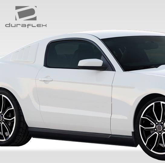 2005-2014 Ford Mustang R-Spec Side Skirt Splitters, Fiberglass - view 3