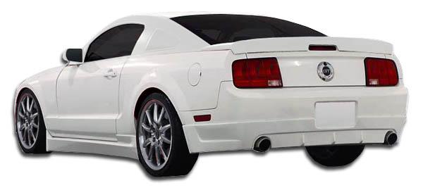 2005-2014 Ford Mustang Racer 2 Side Skirts Rocker Panels, Fiberglass - view 1