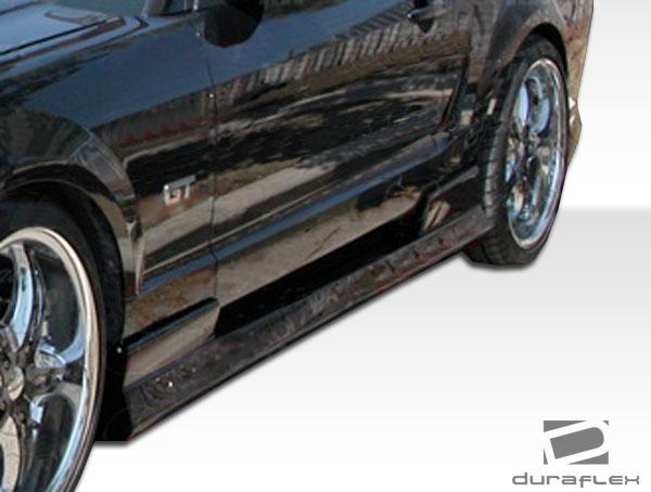 2005-2014 Ford Mustang Stallion Side Skirts Rocker Panels, Fiberglass - view 2