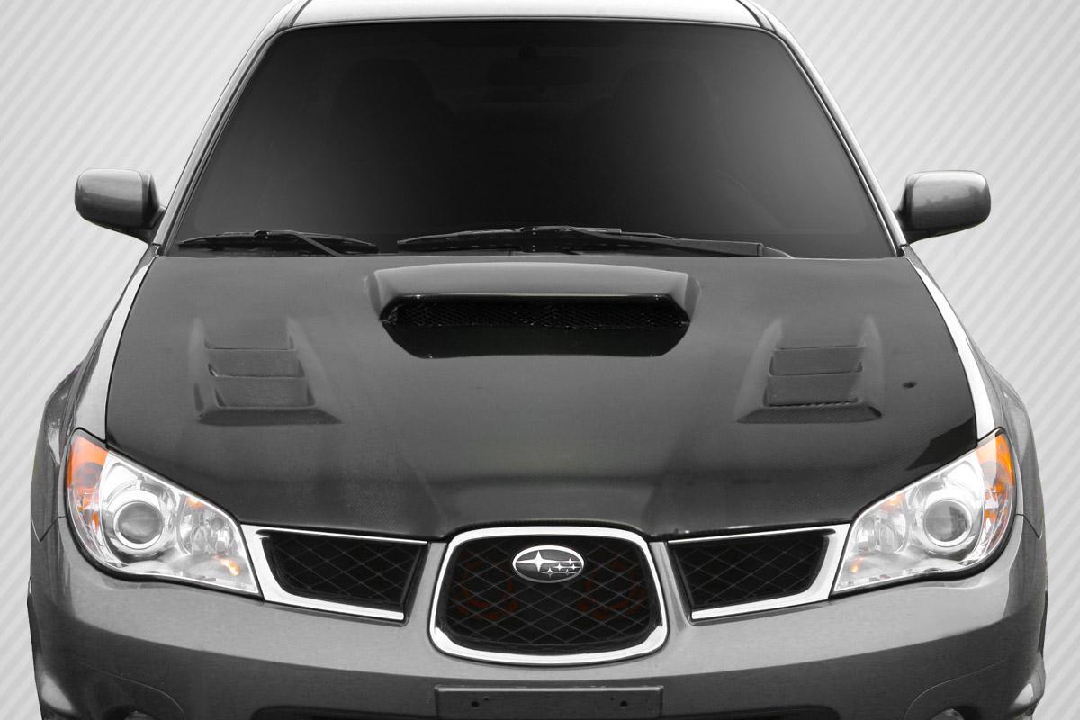 2006-2007 Subaru Impreza WRX STI DriTech C-1 Hood, Carbon Fiber - view 1