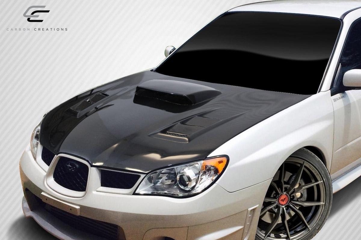 2006-2007 Subaru Impreza WRX STI DriTech C-1 Hood, Carbon Fiber - view 2
