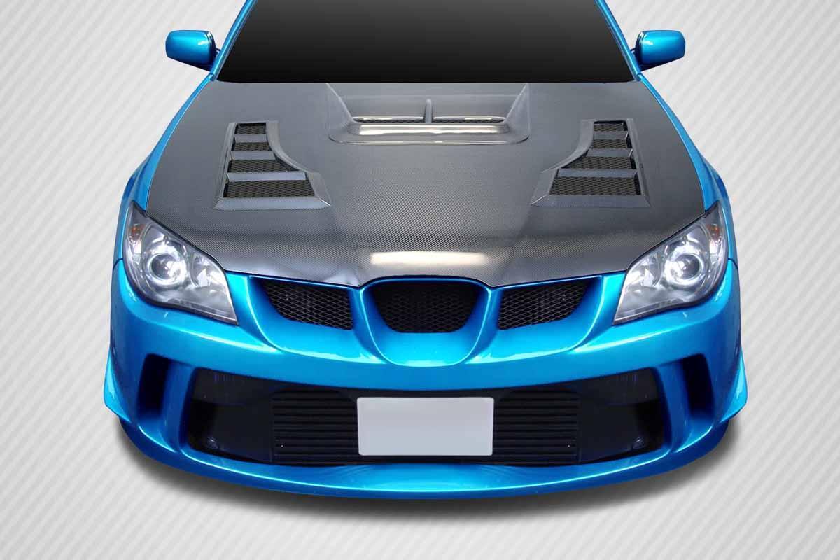 2006-2007 Subaru Impreza WRX STI DriTech TS-1 Hood, Carbon Fiber - view 1