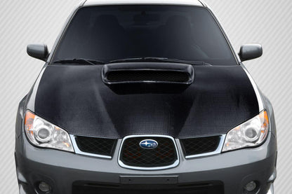 2006-2007 Subaru Impreza WRX STI STI Look Hood, Carbon Fiber - view 1