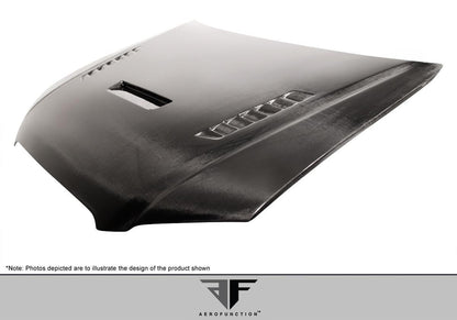 2006-2008 Audi A4 S4 B7 Carbon AF-1 Hood, Carbon Fiber - view 4