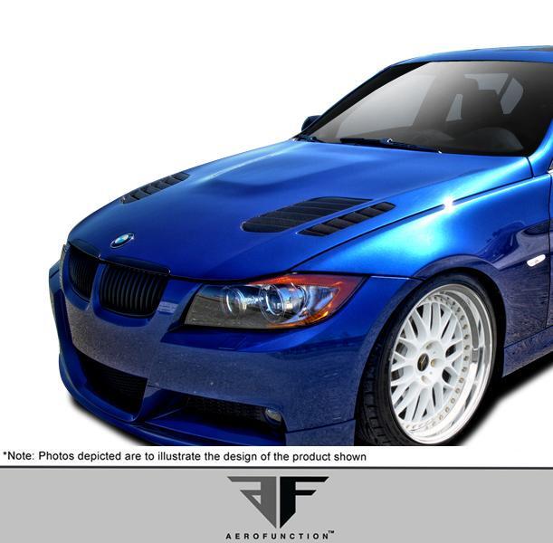 2006-2008 BMW 3 Series E90 4DR AF-1 Hood, Fiberglass - view 2