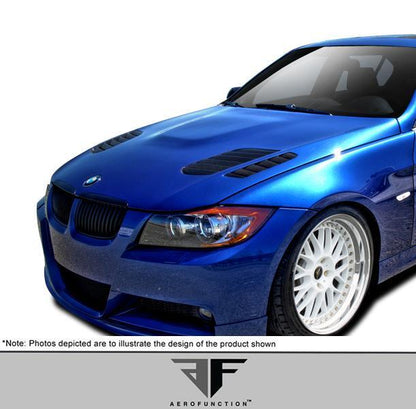 2006-2008 BMW 3 Series E90 4DR AF-1 Hood, Fiberglass - view 2