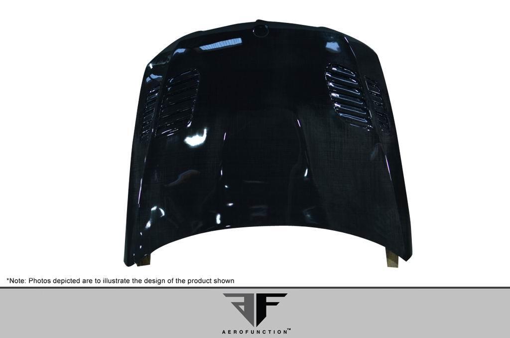 2006-2008 BMW 3 Series E90 4DR Carbon AF-1 Hood, Carbon Fiber - view 4