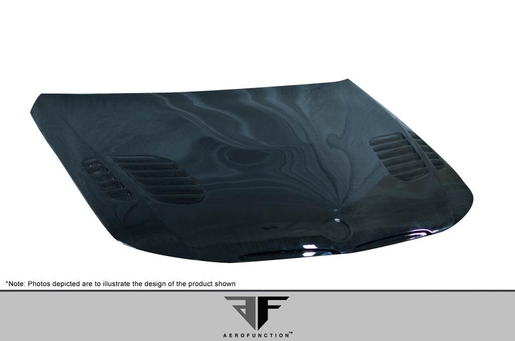 2006-2008 BMW 3 Series E90 4DR Carbon AF-1 Hood, Carbon Fiber - view 6