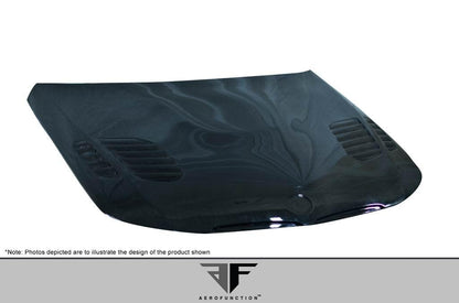 2006-2008 BMW 3 Series E90 4DR Carbon AF-1 Hood, Carbon Fiber - view 6