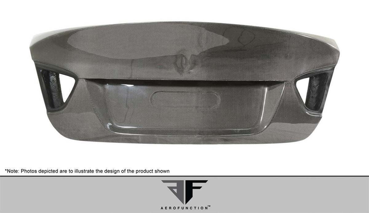 2006-2008 BMW 3 Series E90 4DR Carbon AF-1 Trunk Lid, Carbon Fiber - view 2