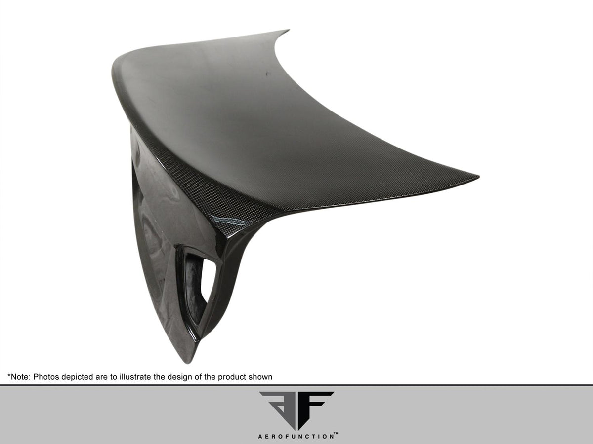 2006-2008 BMW 3 Series E90 4DR Carbon AF-1 Trunk Lid, Carbon Fiber - view 3