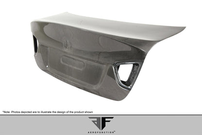 2006-2008 BMW 3 Series E90 4DR Carbon AF-1 Trunk Lid, Carbon Fiber - view 4