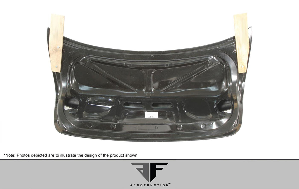 2006-2008 BMW 3 Series E90 4DR Carbon AF-1 Trunk Lid, Carbon Fiber - view 5